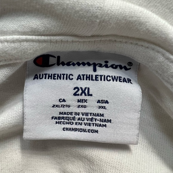 Champion White Lightweight Pullover Hoodie Spell-out Logo - Picture 7 of 9